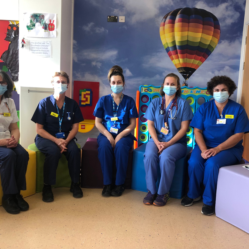 New stools for the playroom, purchased in 2021 using funding from Barnstaple Town Council and the ASDA Foundation.
