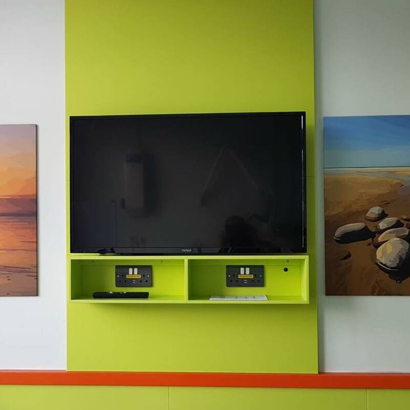 Cubicle 4, completed in 2020 with thanks to the Carey family, Morrisons Foundation, Torridge and North Devon councillors and Barnstaple, Bideford and Ilfracombe Town Councils.
