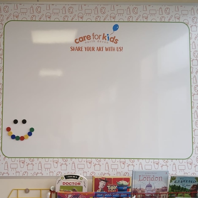 A new art board for the playroom, purchased in February 2025